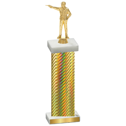 Single Gold Carbon Fiber Shooter Trophy