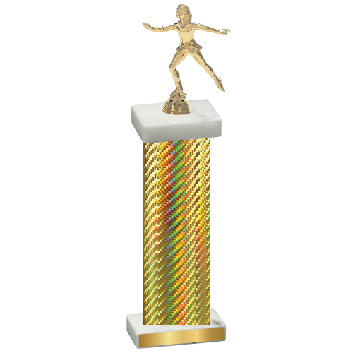 Single Gold Carbon Fiber Skater Trophy