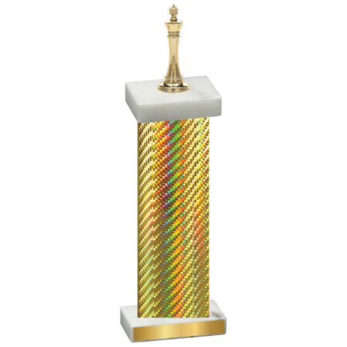 Single Gold Carbon Fiber Chess Trophy