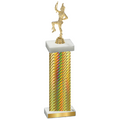 Single Gold Carbon Fiber Majorette Trophy