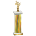 Single Gold Carbon Fiber Academics Trophy