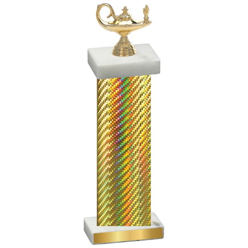 Single Gold Carbon Fiber Academics Trophy