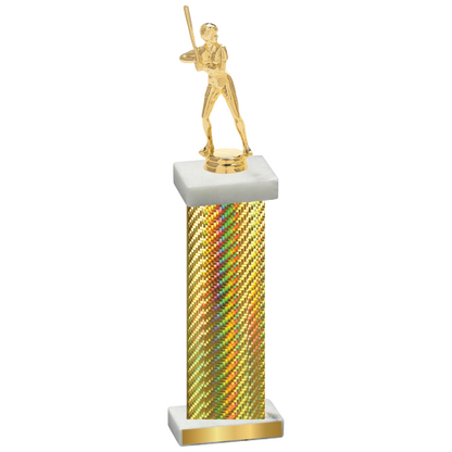 Single Gold Carbon Fiber Softball Trophy