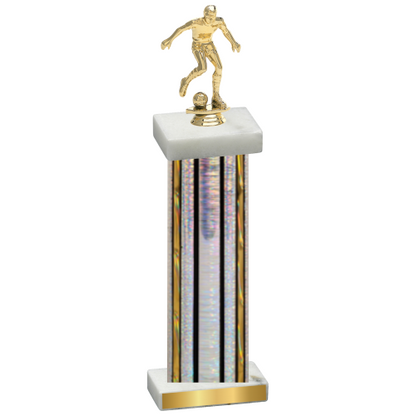 Single Silver Glacier Soccer Trophy