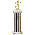 Single Silver Glacier Soccer Trophy