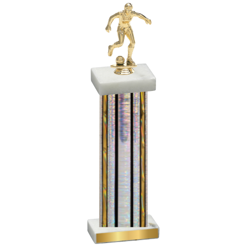 Single Silver Glacier Soccer Trophy