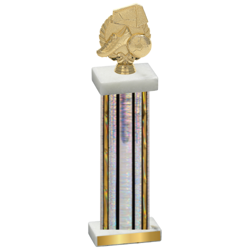 Single Silver Glacier Soccer Trophy