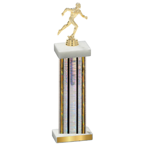 Single Silver Glacier Running Trophy