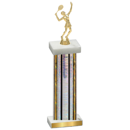 Single Silver Glacier Tennis Trophy