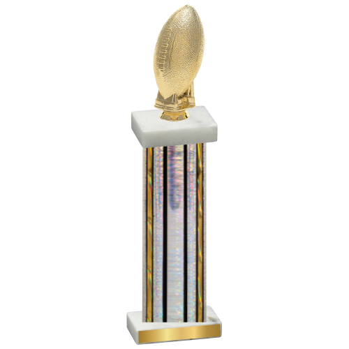 Single Silver Glacier Football Trophy