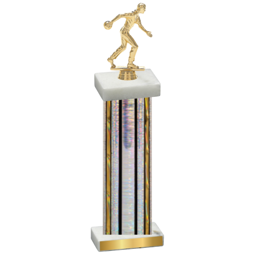 Single Silver Glacier Bowling Trophy