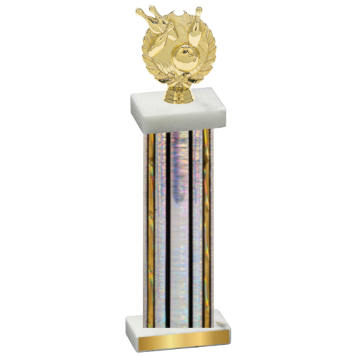 Single Silver Glacier Bowling Trophy