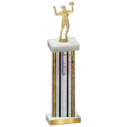 Single Silver Glacier Volleyball Trophy