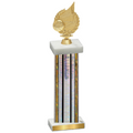 Single Silver Glacier Volleyball Trophy