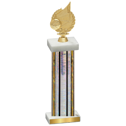 Single Silver Glacier Volleyball Trophy