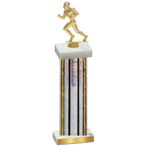 Single Silver Glacier Football Trophy