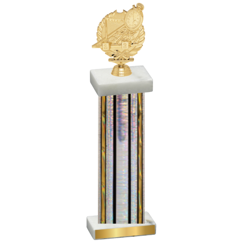 Single Silver Glacier Swimming Trophy