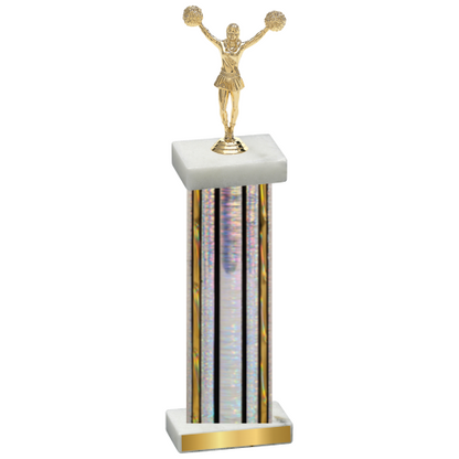 Single Silver Glacier Cheerleading Trophy