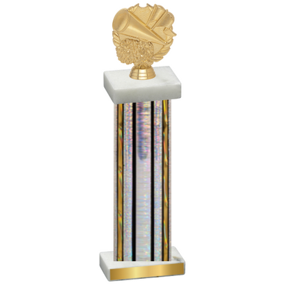 Single Silver Glacier Cheerleading Trophy