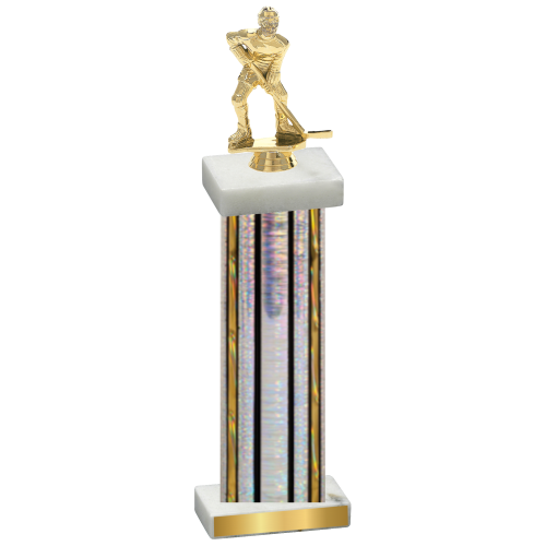 Single Silver Glacier Hockey Trophy