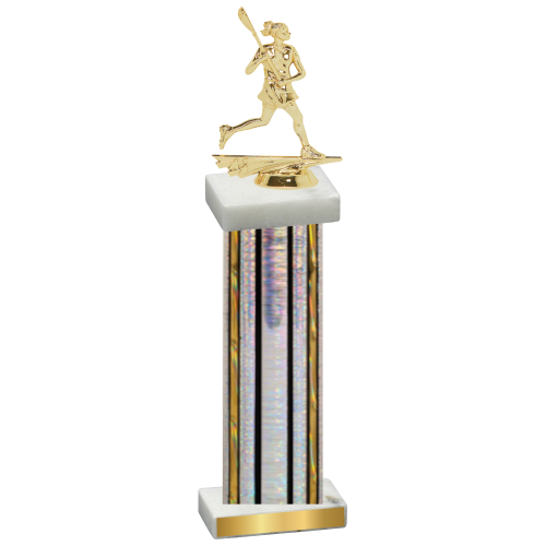 Single Silver Glacier Lacrosse Trophy