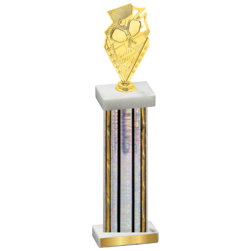 Single Silver Glacier Pickleball Trophy