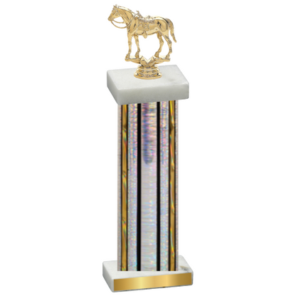 Single Silver Glacier Horses Trophy