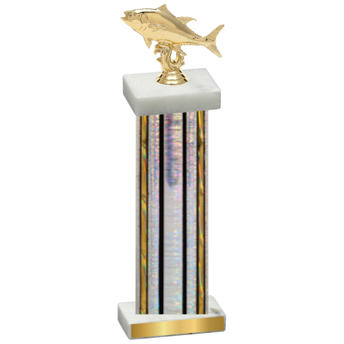 Single Silver Glacier Fishing Trophy