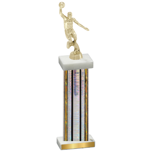 Single Silver Glacier Basketball Trophy