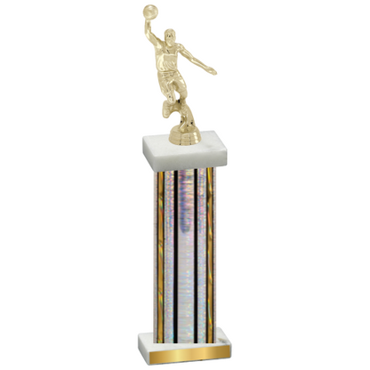 Single Silver Glacier Basketball Trophy