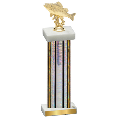 Single Silver Glacier Fishing Trophy