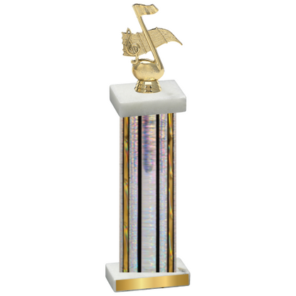 Single Silver Glacier Music Trophy