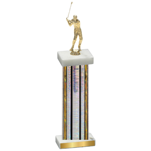 Single Silver Glacier Golf Trophy