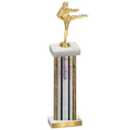 Single Silver Glacier Karate Trophy