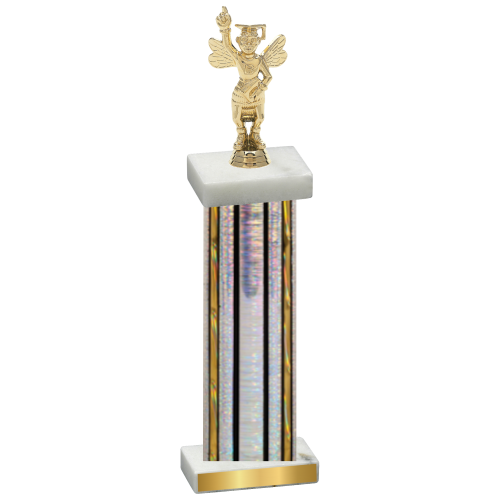 Single Silver Glacier Academics Trophy