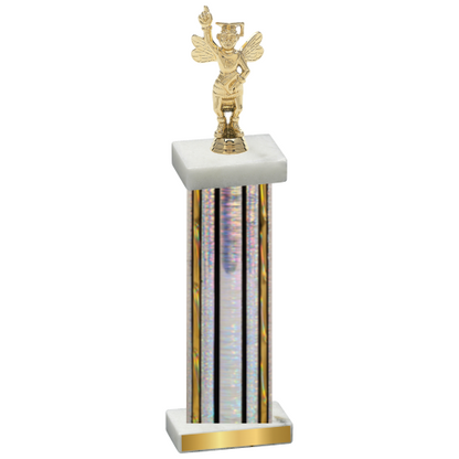 Single Silver Glacier Academics Trophy