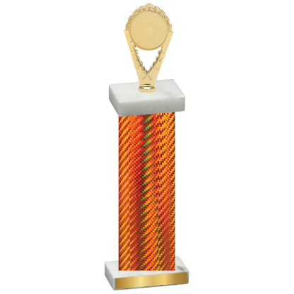 Single Orange Carbon Fiber Insert Trophy