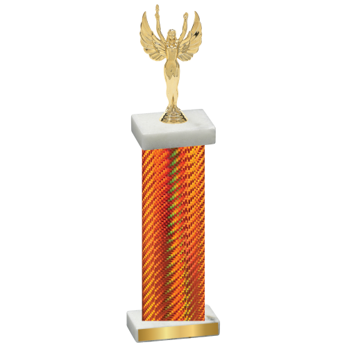 Single Orange Carbon Fiber Victory Trophy