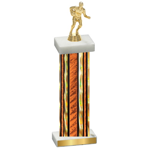 Single Orange Glacier Rugby Trophy