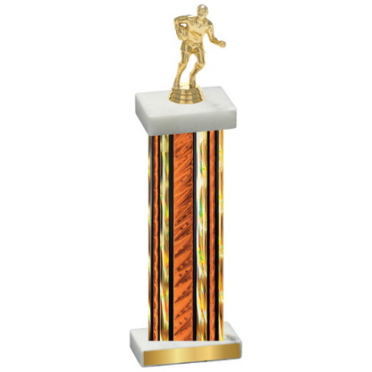 Single Orange Glacier Rugby Trophy