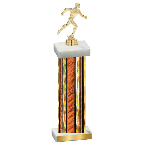 Single Orange Glacier Running Trophy