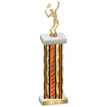 Single Orange Glacier Tennis Trophy