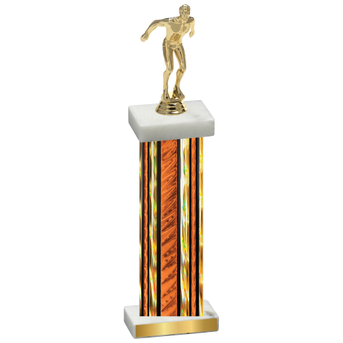 Single Orange Glacier Swimming Trophy