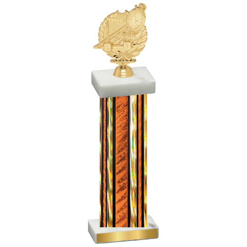 Single Orange Glacier Swimming Trophy