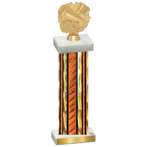 Single Orange Glacier Cheerleading Trophy