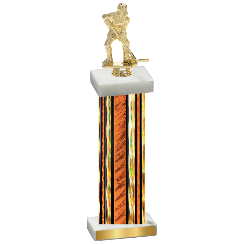 Single Orange Glacier Hockey Trophy