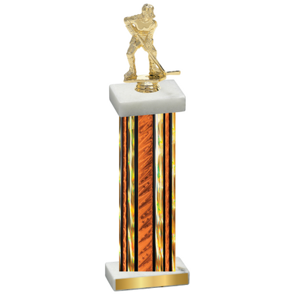 Single Orange Glacier Hockey Trophy