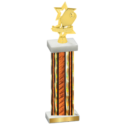 Single Orange Glacier Pickleball Trophy