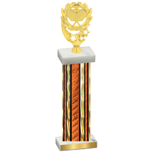 Single Orange Glacier Pickleball Trophy