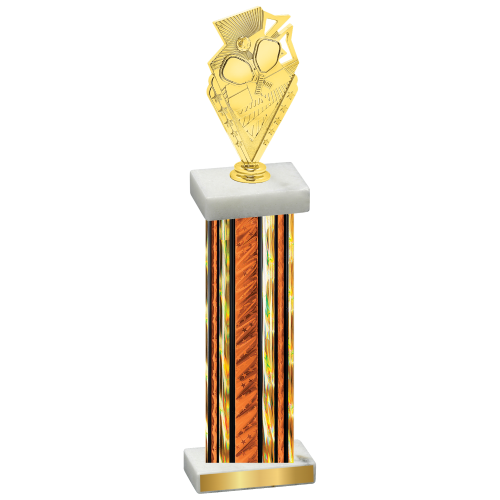 Single Orange Glacier Pickleball Trophy